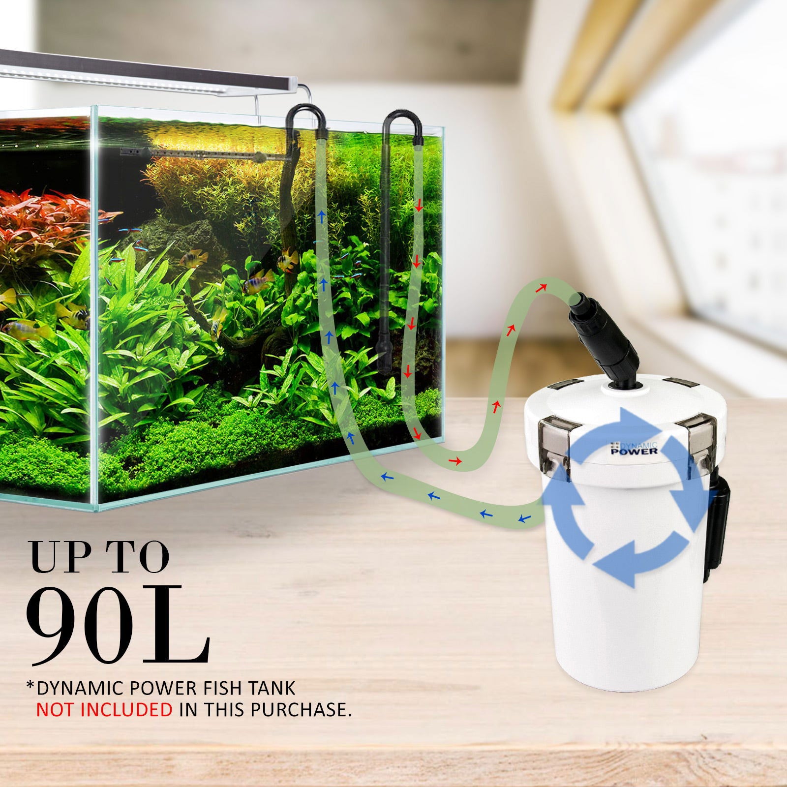 Aquarium External Canister Filter 400L/H - SEKSI