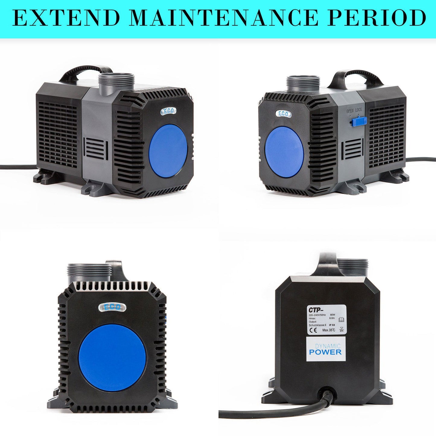 Aquarium Submersible Pond Water Pump 10000L/H - SEKSI