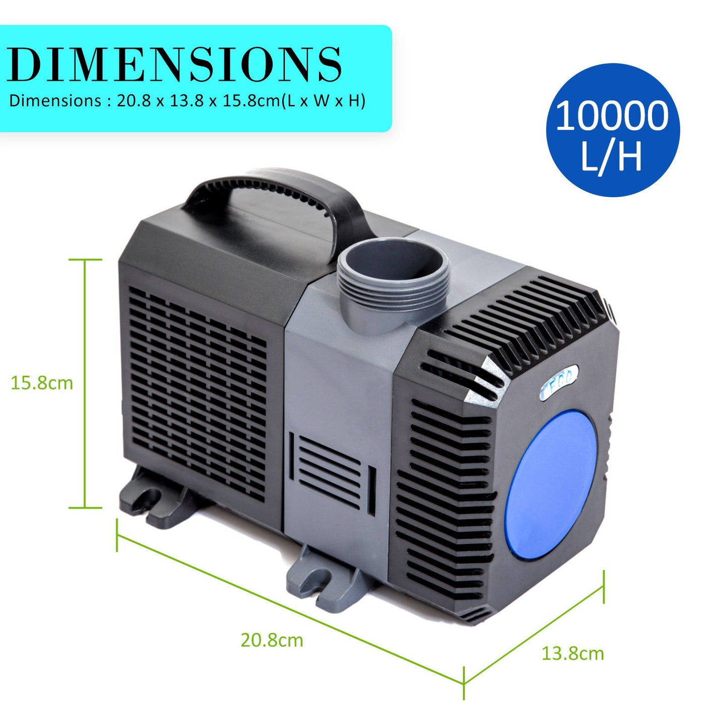 Aquarium Submersible Pond Water Pump 10000L/H - SEKSI