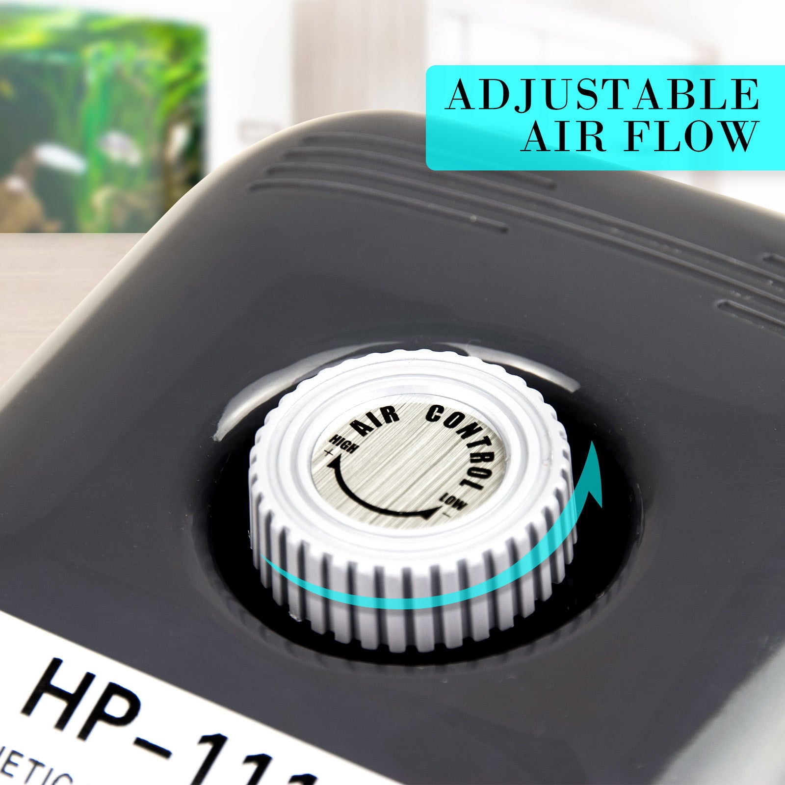 Aquarium Air Pump Oxygen Hydroponic 4 Outlet 360L/H 13W - SEKSI