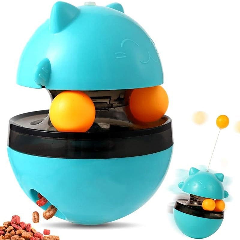 Interactive Cat Tumbler Treat and Food Dispenser Slow Feeder with Ball - SEKSI