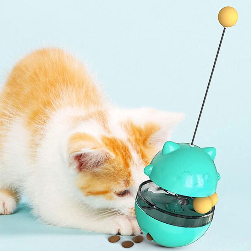 Interactive Cat Tumbler Treat and Food Dispenser Slow Feeder with Ball - SEKSI