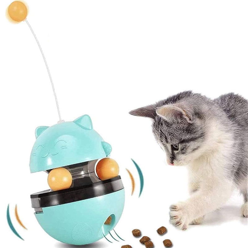 Interactive Cat Tumbler Treat and Food Dispenser Slow Feeder with Ball - SEKSI