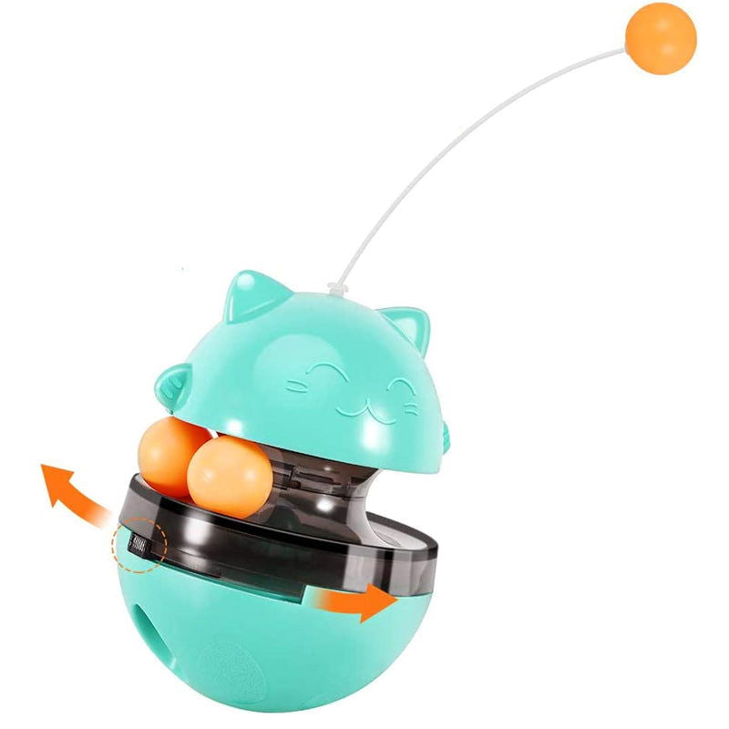 Interactive Cat Tumbler Treat and Food Dispenser Slow Feeder with Ball - SEKSI