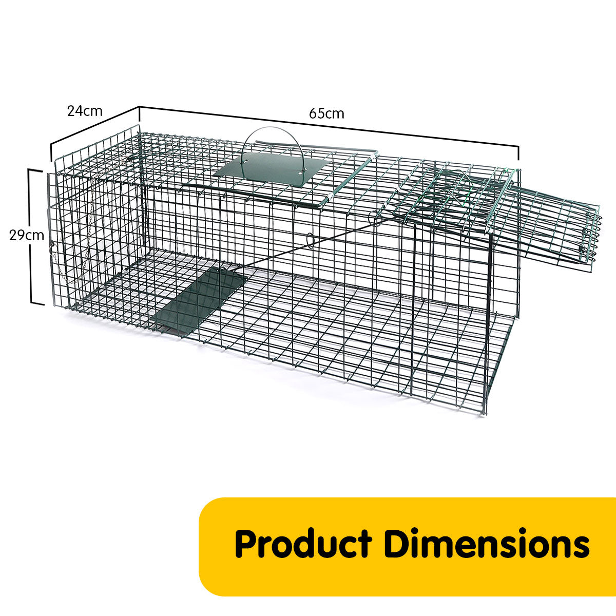 Klika Humane Live Animal Trap Possum Rat Rabbit Hare Catcher Folding Cage - SEKSI