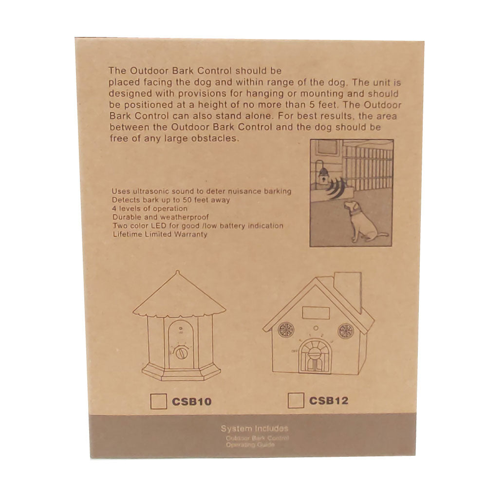 Outdoor Dog Bark Ultrasonic Unit - Sound Anti Barking Control Training Aid - SEKSI