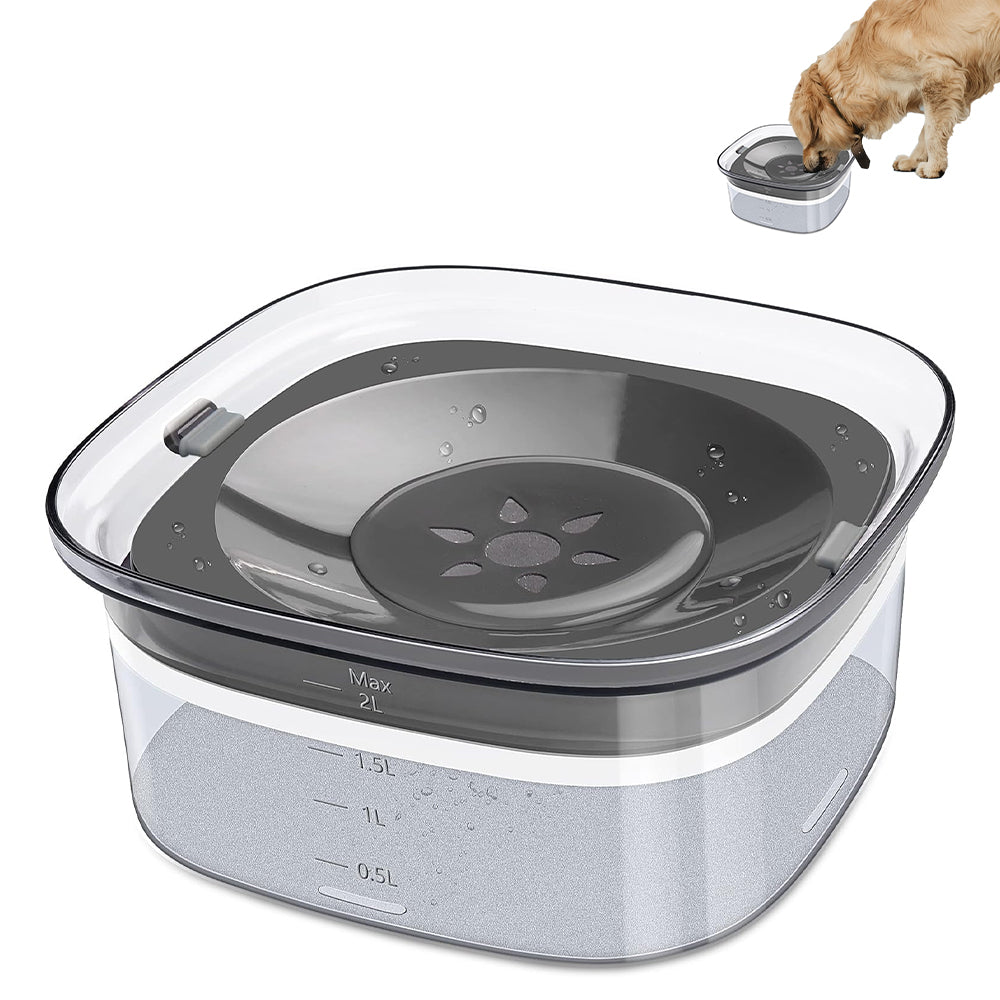 PETSWOL 2L No Spill Dog Bowl | Large Capacity, Slow Water Feeder for Clean and Healthy Drinking - SEKSI