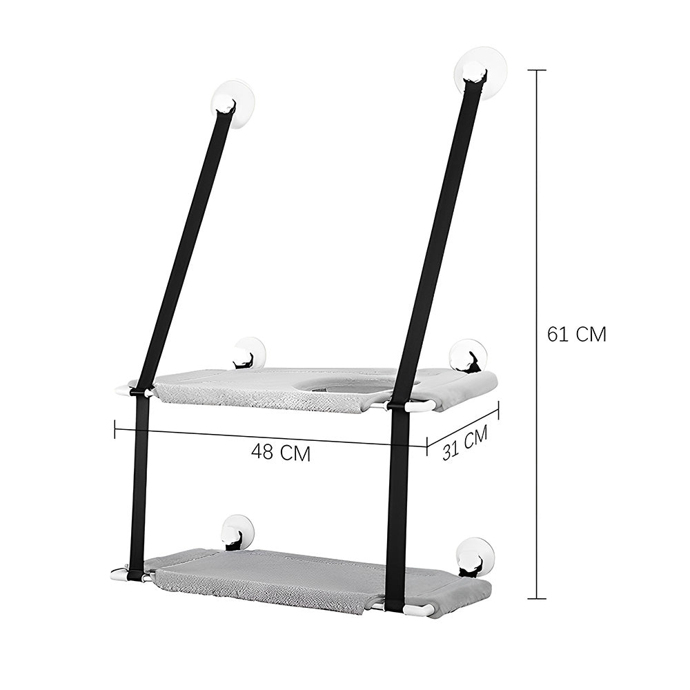 PETSWOL 2 Layer Cat Window Perch Cat Hammock - SEKSI