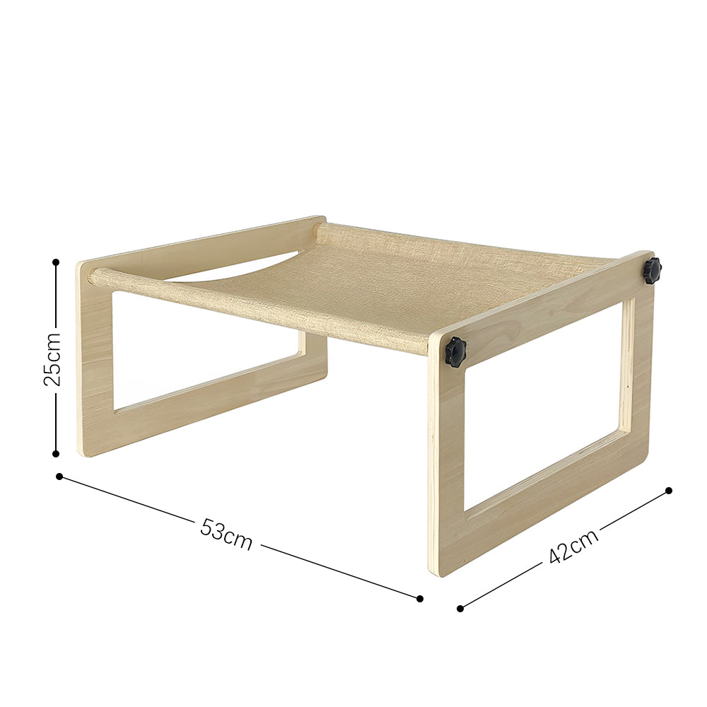 PETSWOL Breathable Cat Bed Wooden Cat Hammock - SEKSI