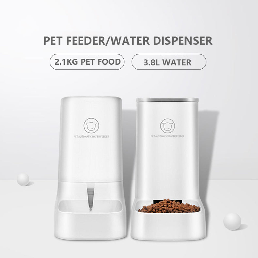 PETSWOL Cat Dog Feeder and Waterer - Self-Dispensing Automatic Pet Feeders - SEKSI