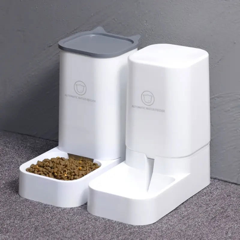 PETSWOL Cat Dog Feeder and Waterer - Self-Dispensing Automatic Pet Feeders - SEKSI