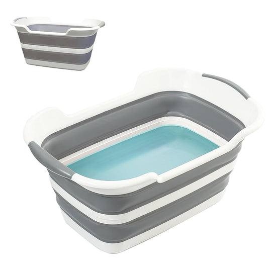 PETSWOL Collapsible Pet Bathtub with Water Drain Plug - SEKSI