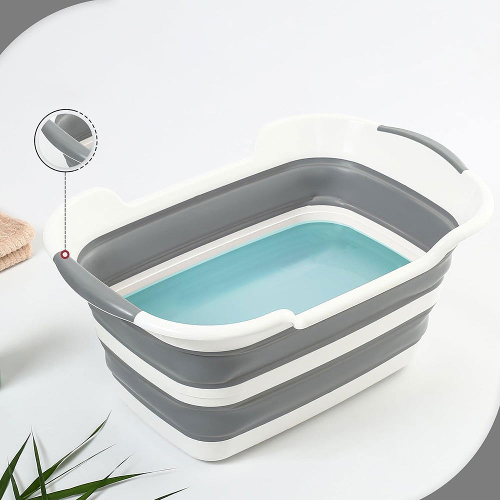 PETSWOL Collapsible Pet Bathtub with Water Drain Plug - SEKSI