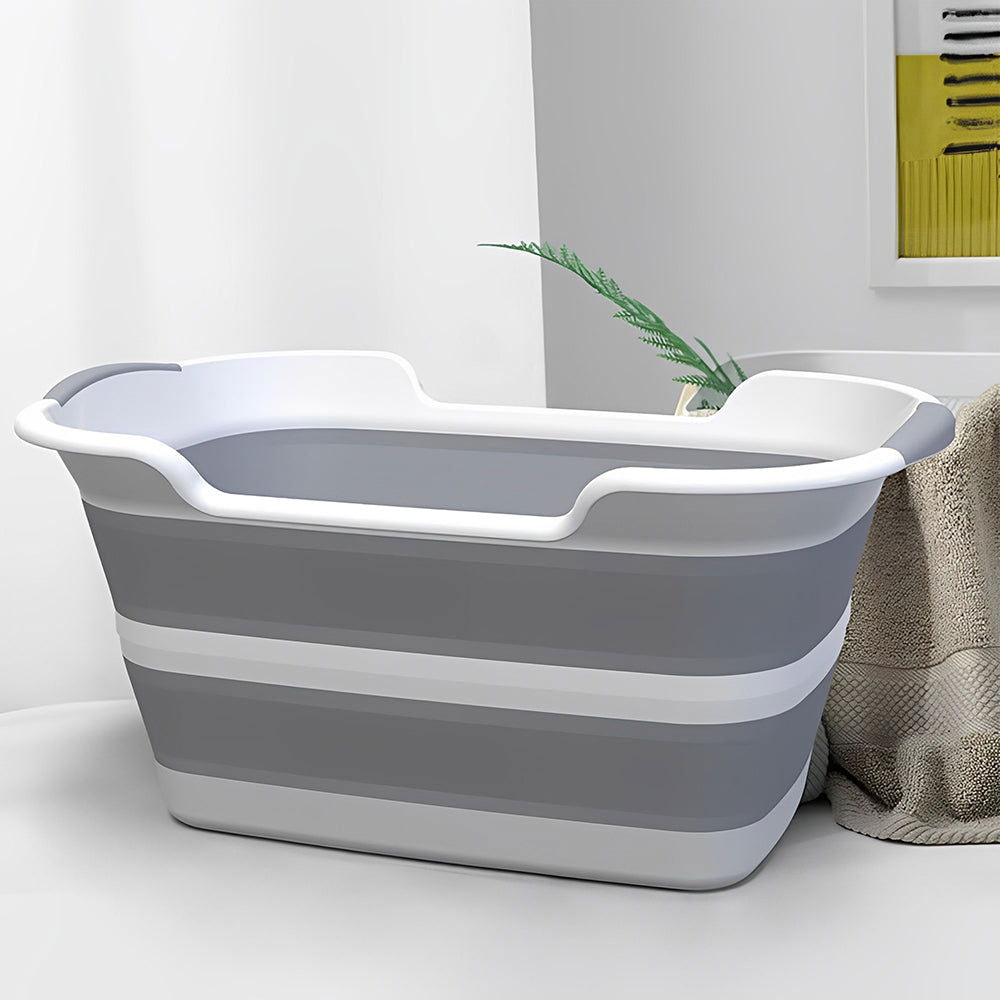 PETSWOL Collapsible Pet Bathtub with Water Drain Plug - SEKSI