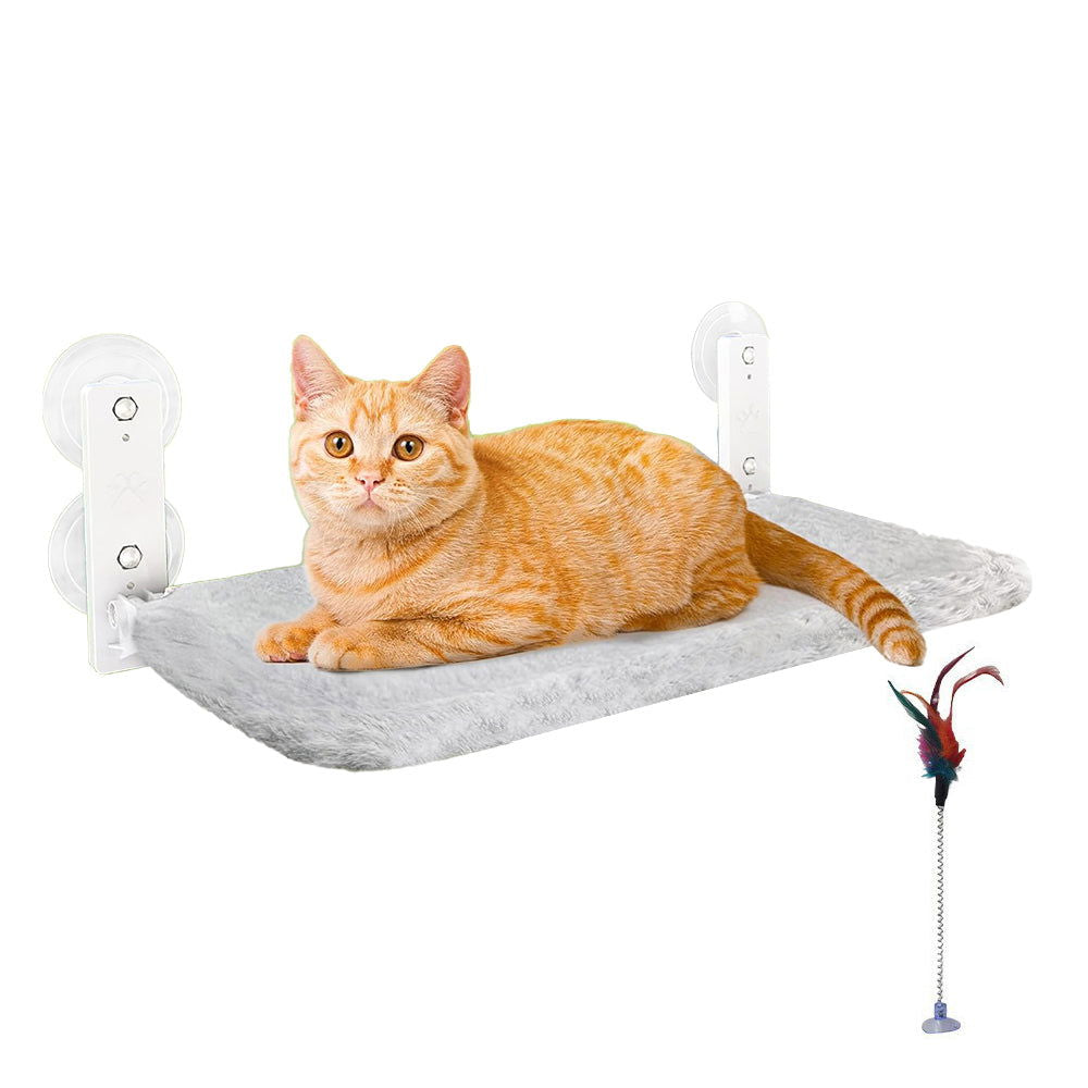PETSWOL Foldable Cordless Cat Window Perch For Wall With Strong Suction Cups - SEKSI