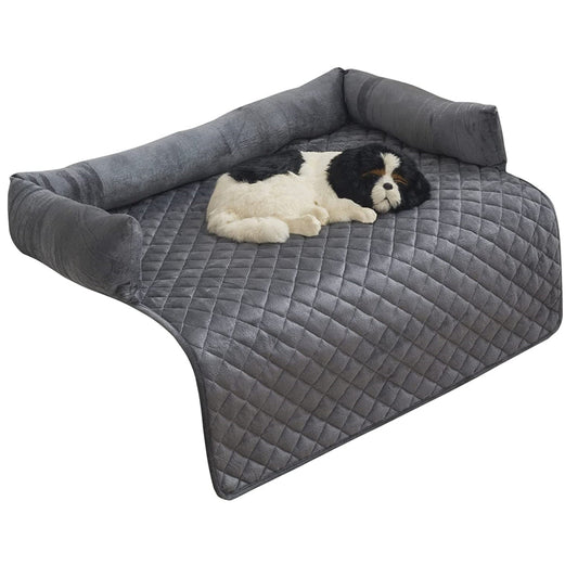 PETSWOL Plush Pet Sofa Cushion with Pillow - Ultimate Comfort for Your Pet - SEKSI