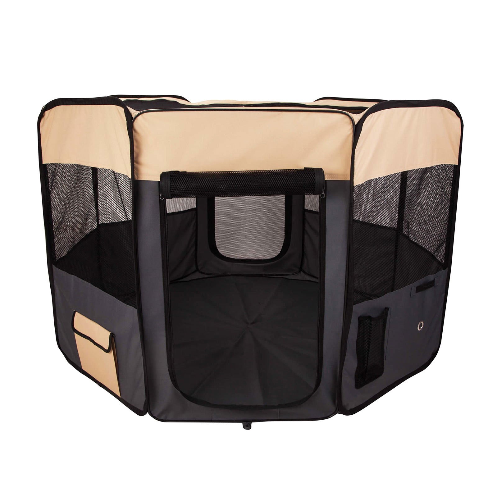 Pet Dog Portable Soft Playpen Crate Cage XL GREY - SEKSI