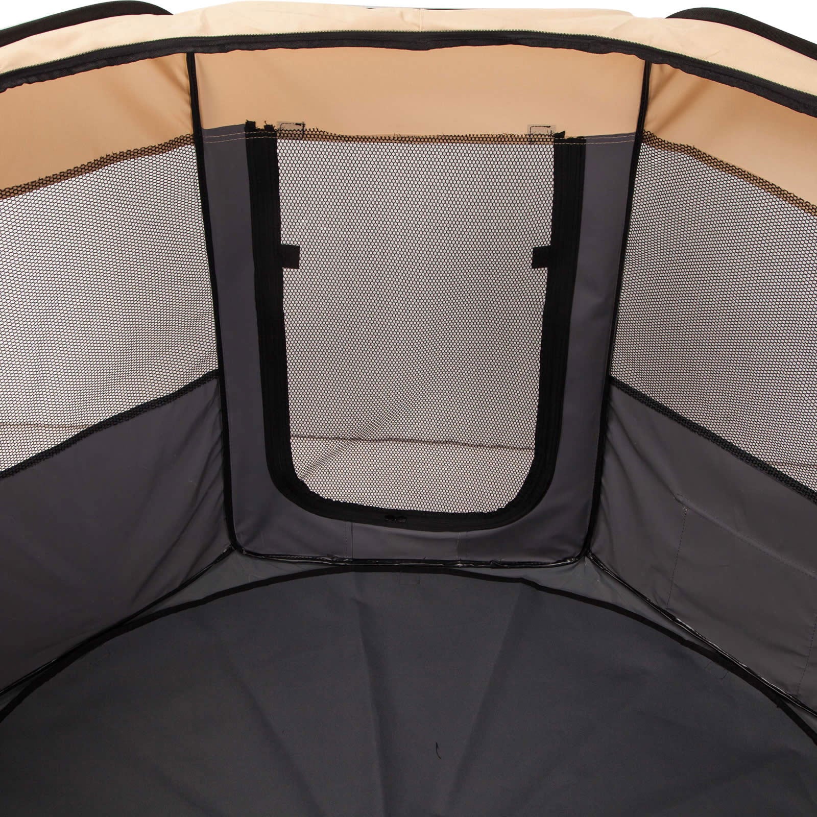 Pet Dog Portable Soft Playpen Crate Cage XL GREY - SEKSI