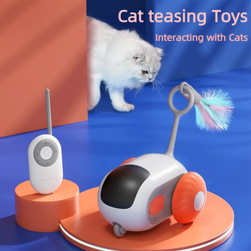 Rechargeable Interactive Remote Control Toy Car for Cats - SEKSI