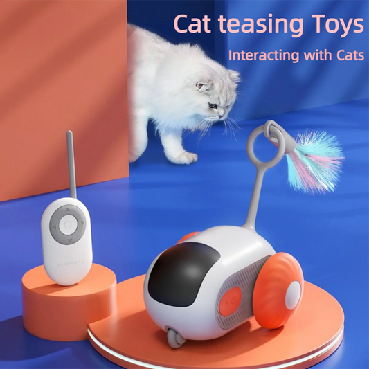 Rechargeable Interactive Remote Control Toy Car for Cats - SEKSI