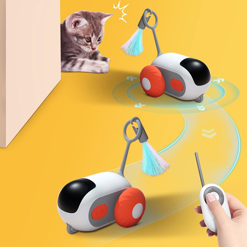 Rechargeable Interactive Remote Control Toy Car for Cats - SEKSI