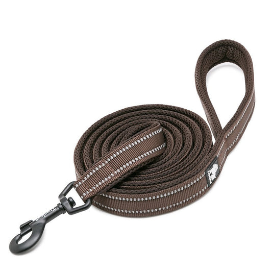 Reflective Pet Leash 2 meters Brown M - SEKSI