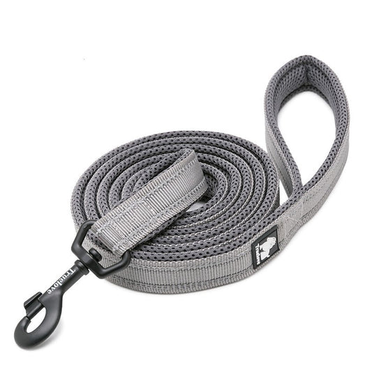 Reflective Pet Leash 2 meters Grey L - SEKSI