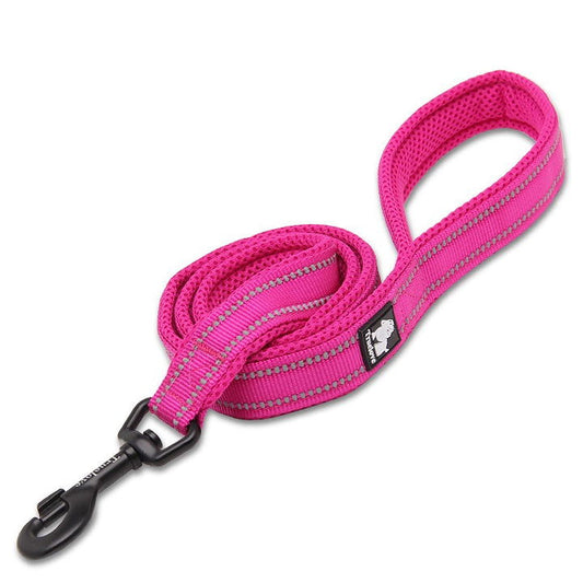 Reflective Pet Leash 2 meters Pink M - SEKSI
