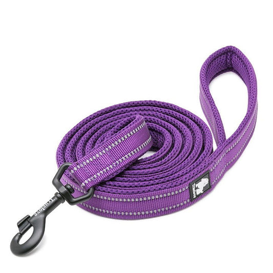 Reflective Pet Leash 2 meters Purple L - SEKSI