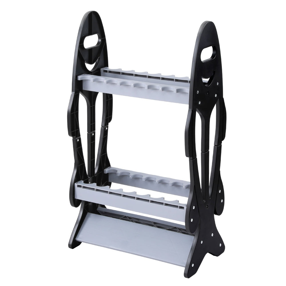Seamanship Fishing Rod Holder 16 Storage Rack Fishing Pole Stand Garage Organizer Holds - SEKSI