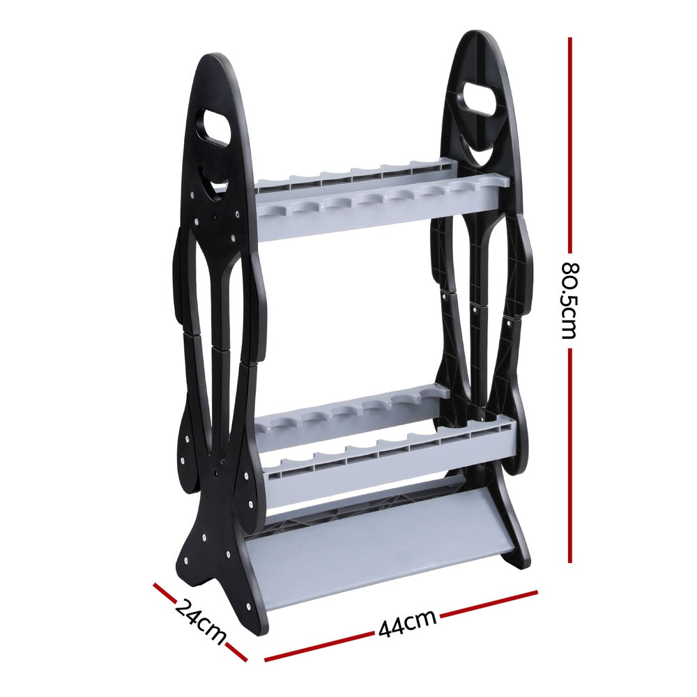 Seamanship Fishing Rod Holder 16 Storage Rack Fishing Pole Stand Garage Organizer Holds - SEKSI