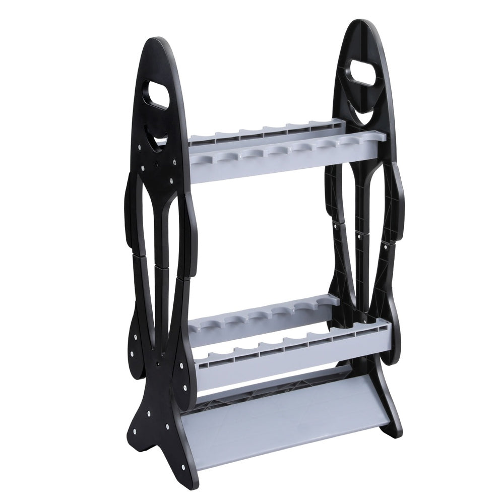 Seamanship Fishing Rod Holder 16 Storage Rack Fishing Pole Stand Garage Organizer Holds - SEKSI