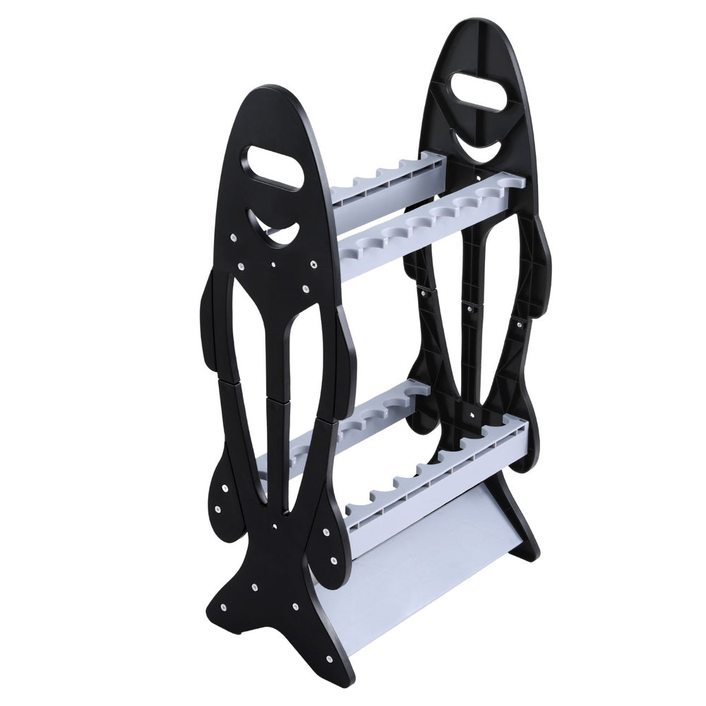 Seamanship Fishing Rod Holder 16 Storage Rack Fishing Pole Stand Garage Organizer Holds - SEKSI