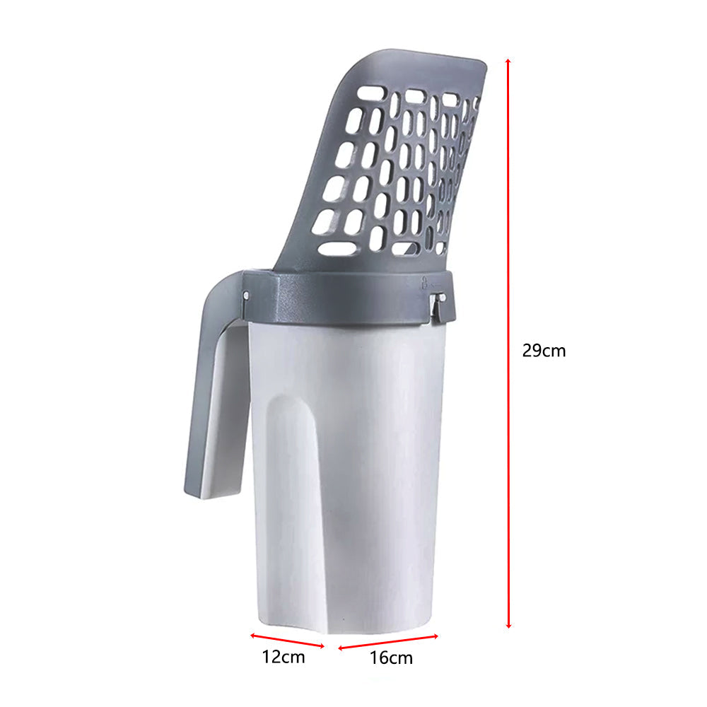 Self-Cleaning Cat Litter Shovel Scoop with Refill Bag - SEKSI