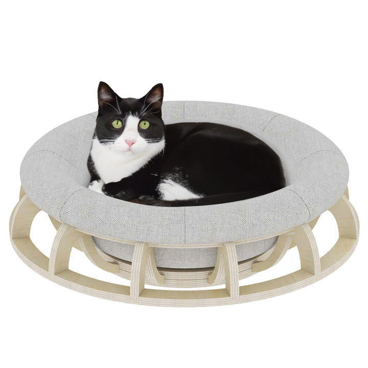 Timber Gyro Cat Nest Bed - SEKSI