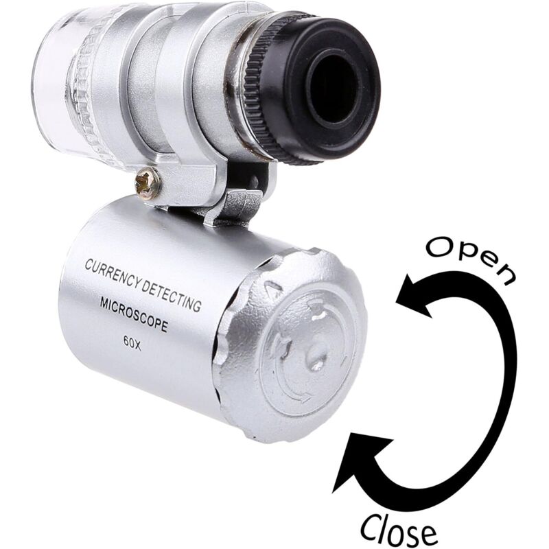 60X Mini LED Uv Illuminated Jeweler Loupe
