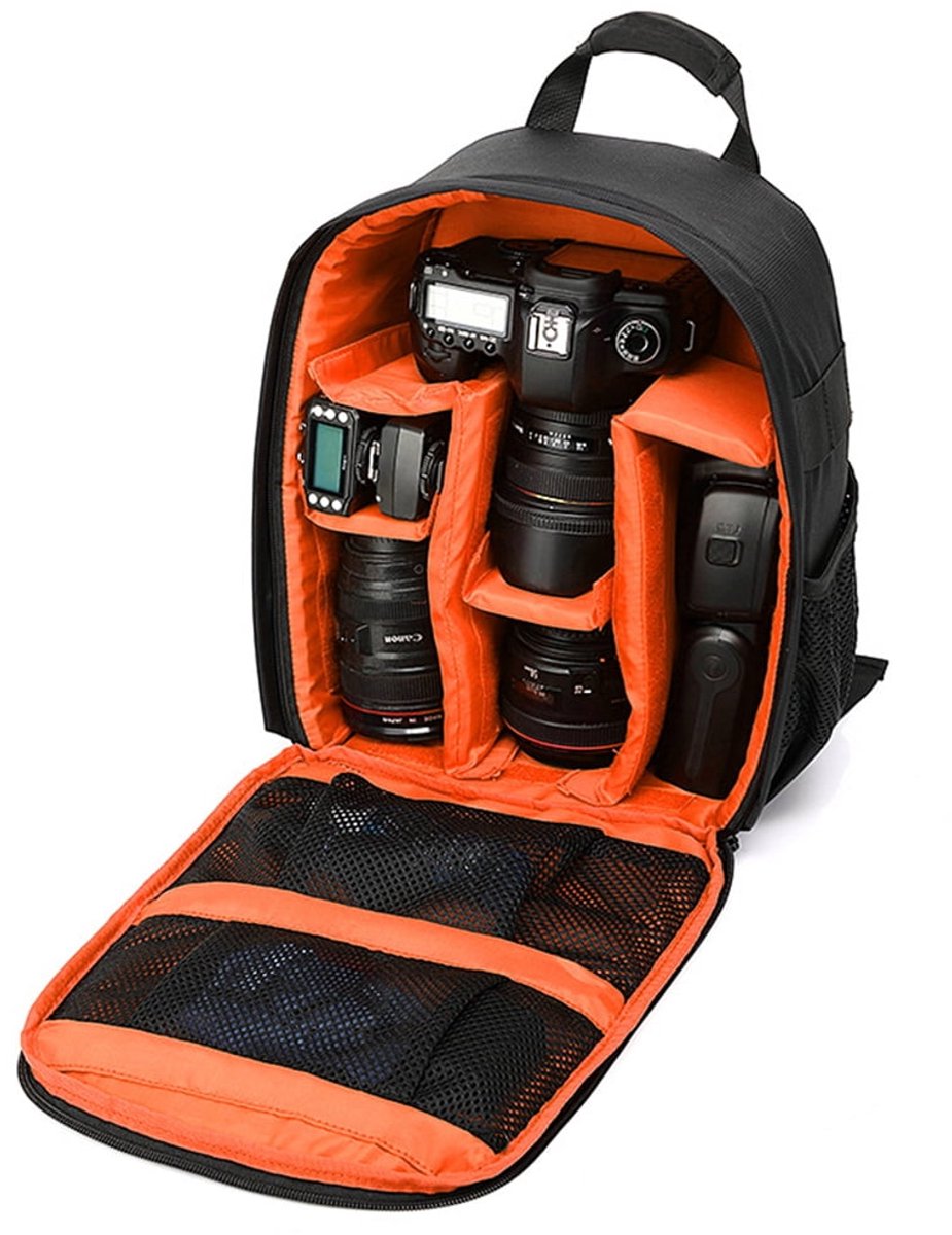 Professional waterproof outdoor photography SLR camera backpack travel bag - orange