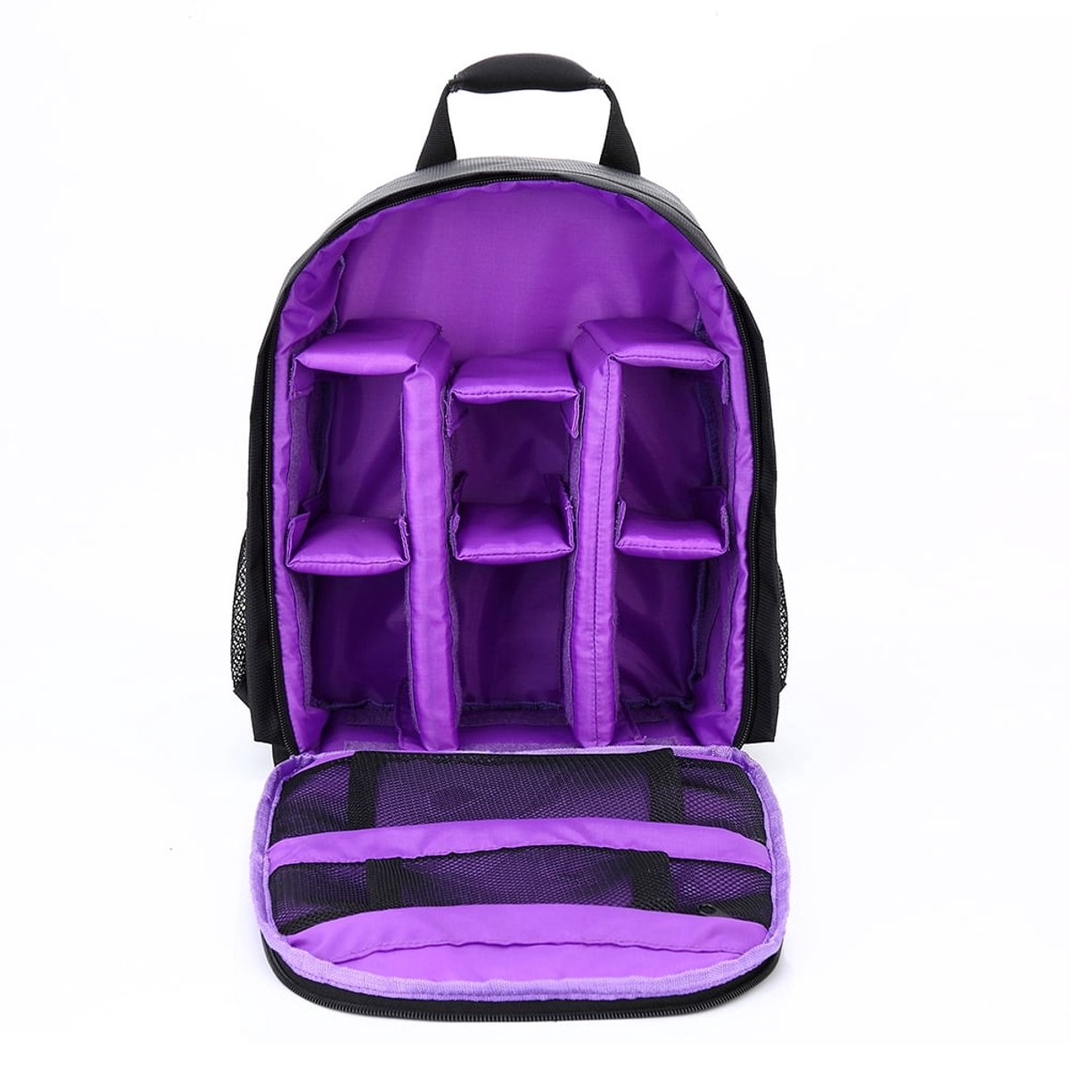 Professional waterproof DSLR camera backpack - Suitable for outdoor photography - Purple