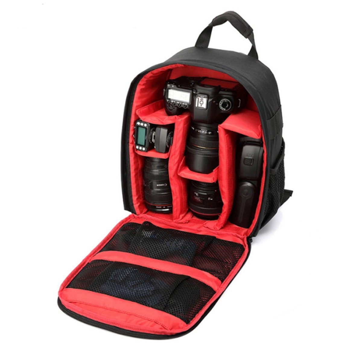 Professional waterproof outdoor photography SLR camera backpack travel bag - Red