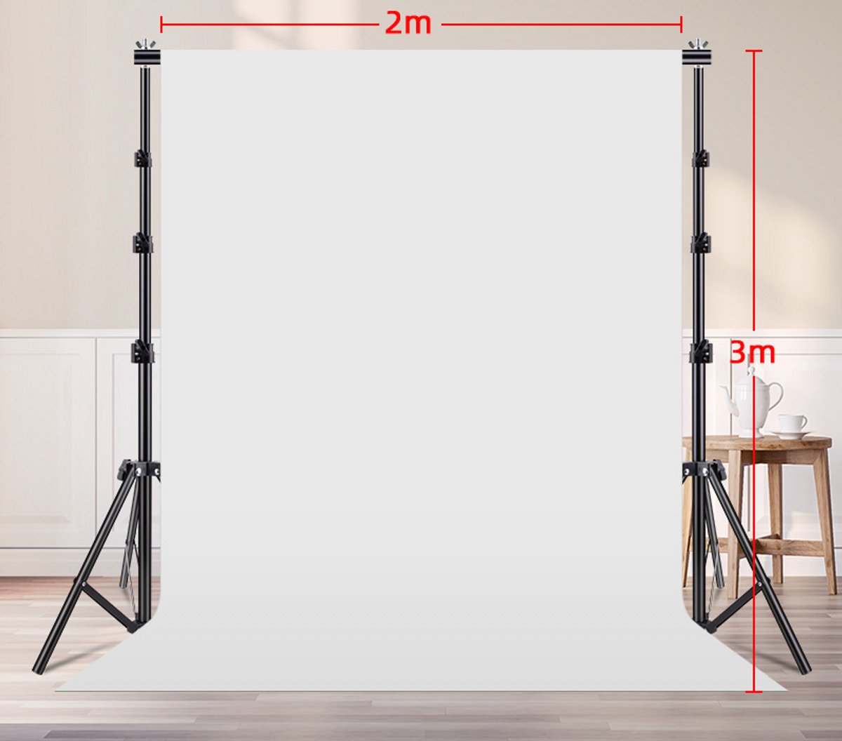 Background Cloth - 200 * 300cm Background Cloth white - photography, video and television - backdrops photography - Background Cloth for Photo Studio - non-woven fabric