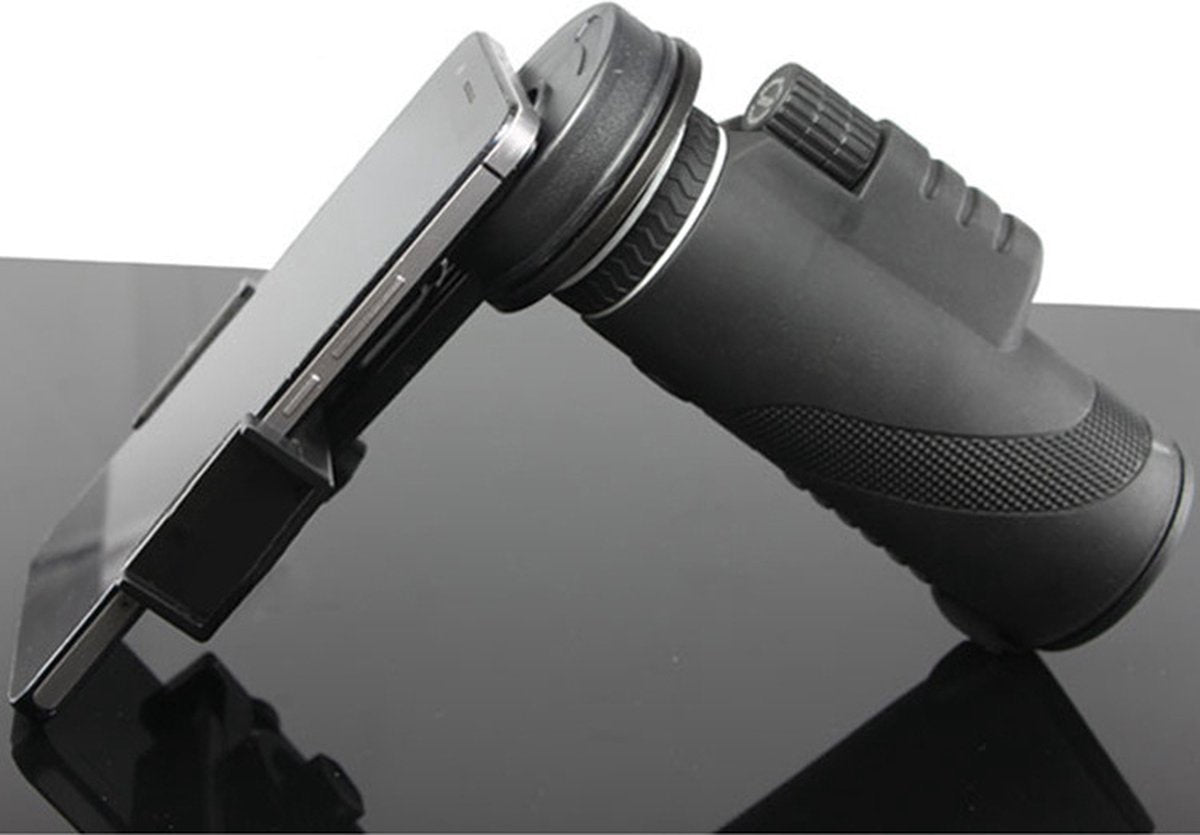 Smartphone Holder - Mobile Phone Adapter Mount - Smartphone Photography Accessory - Phone Camera Lens Set - Clip-On Design - for spotter's/binoculars/telescope with Ø 2.5 - 4.5cm
