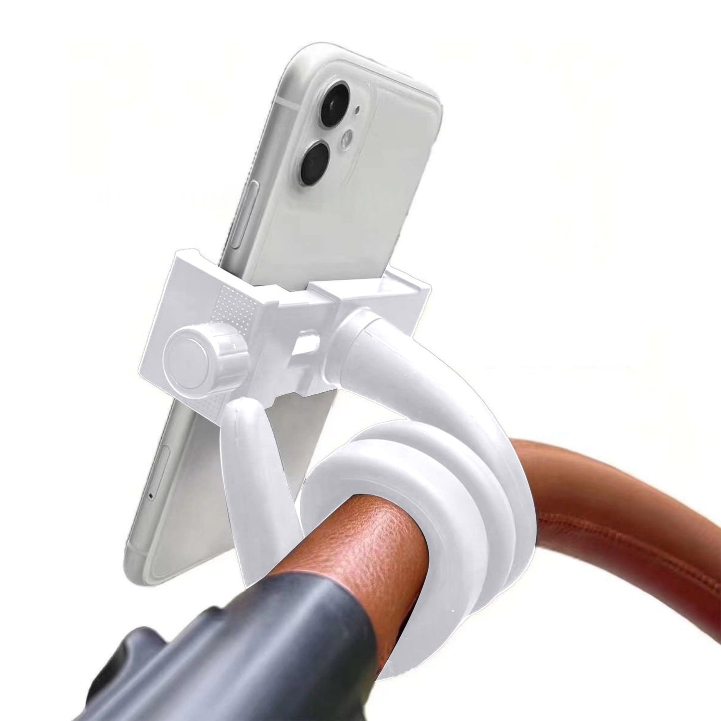 Flexible White Silicone Universal Baby Monitor Holder Tripod