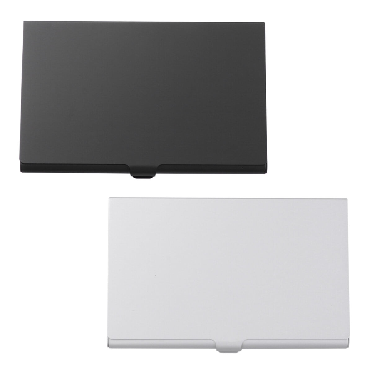 Aluminum Alloy Business Card Case 2Pcs 3.6x2.3x0.3In 9.20X5.80X0.70CM Assorted Color