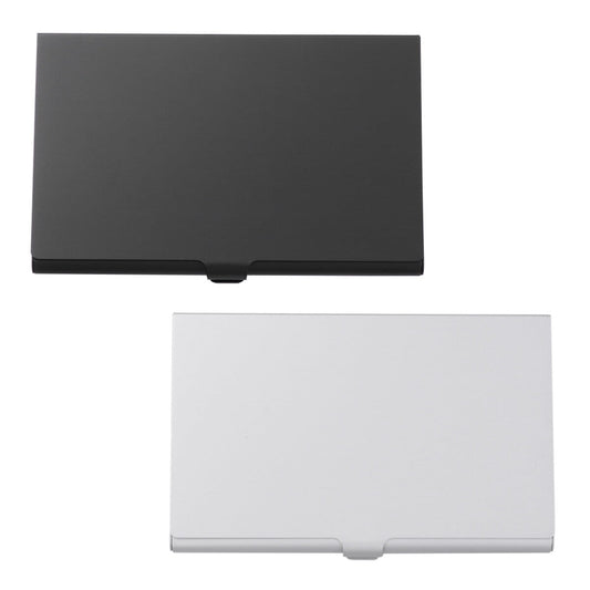 Aluminum Alloy Business Card Case 2Pcs 3.6x2.3x0.3In 9.20X5.80X0.70CM Assorted Color