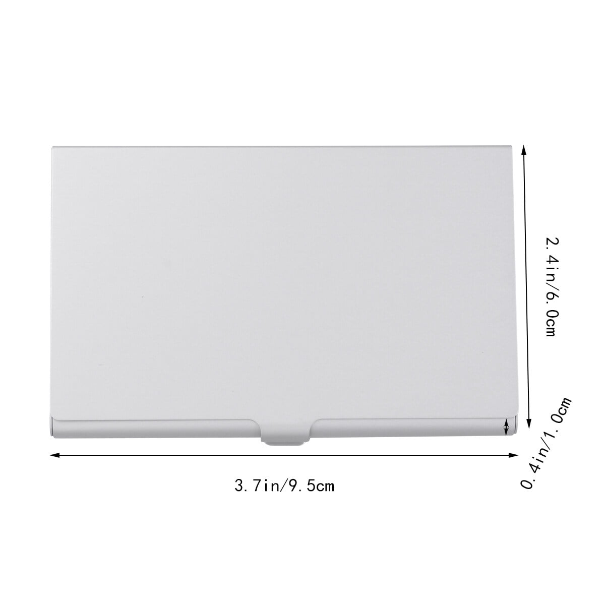 Aluminum Alloy Business Card Case 2Pcs 3.6x2.3x0.3In 9.20X5.80X0.70CM Assorted Color