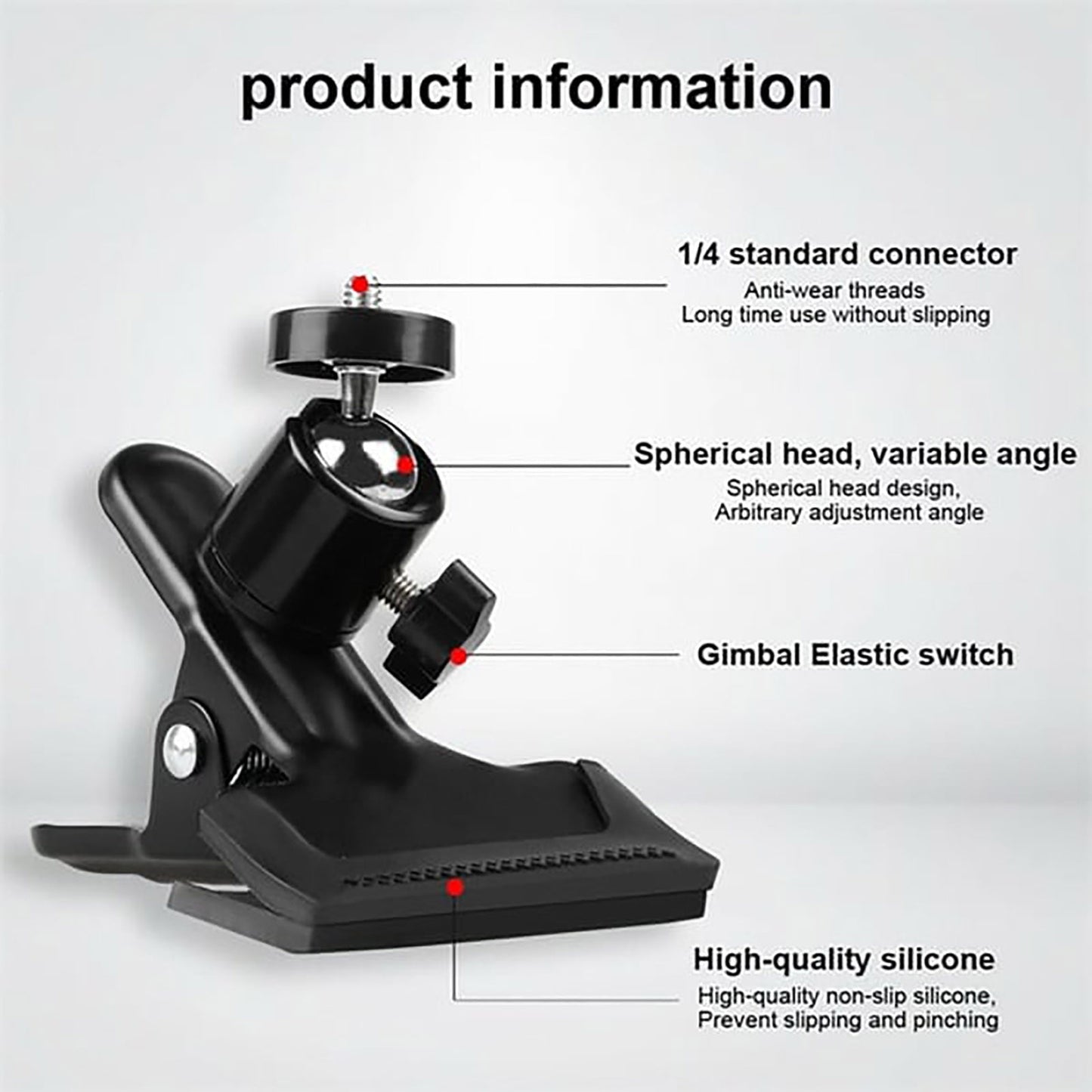 Guitar Head Clip Mobile Phone Holder 360 Degree Rotating Guitar Phone Shelf,for 2.16in-2.95in Phones Universal for Most Brands and Models
