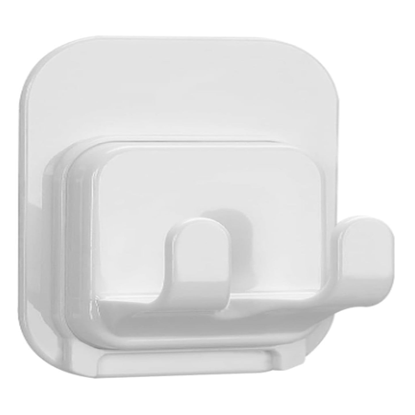 Self-Adhesive Razor Holder Hook, Shower Razor Holder Storage for Bathroom, Compatible with Most of Razor (White/1 Pcs) 2.4x3.1x1.6 2.4" x 3.1" x 1.6" White