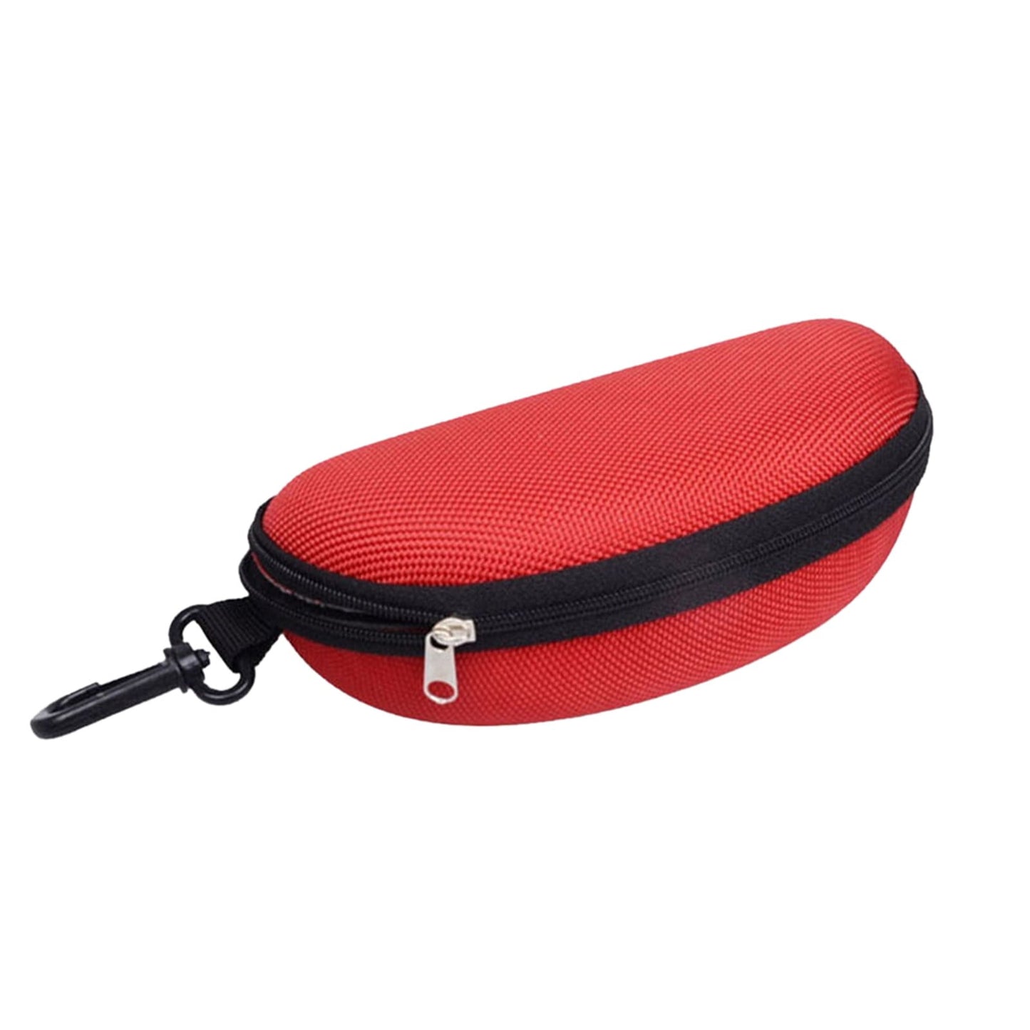 1 Pcs Eyeglass Sunglasses Cases,Sunglasses Case,Portable Travel Zipper Eyeglasses Frame,Glasses Case Hook For Mens And Womens,Portable Eyeglasses Case With Zipper,Hard Sunglasses Case,Black Hot Pink