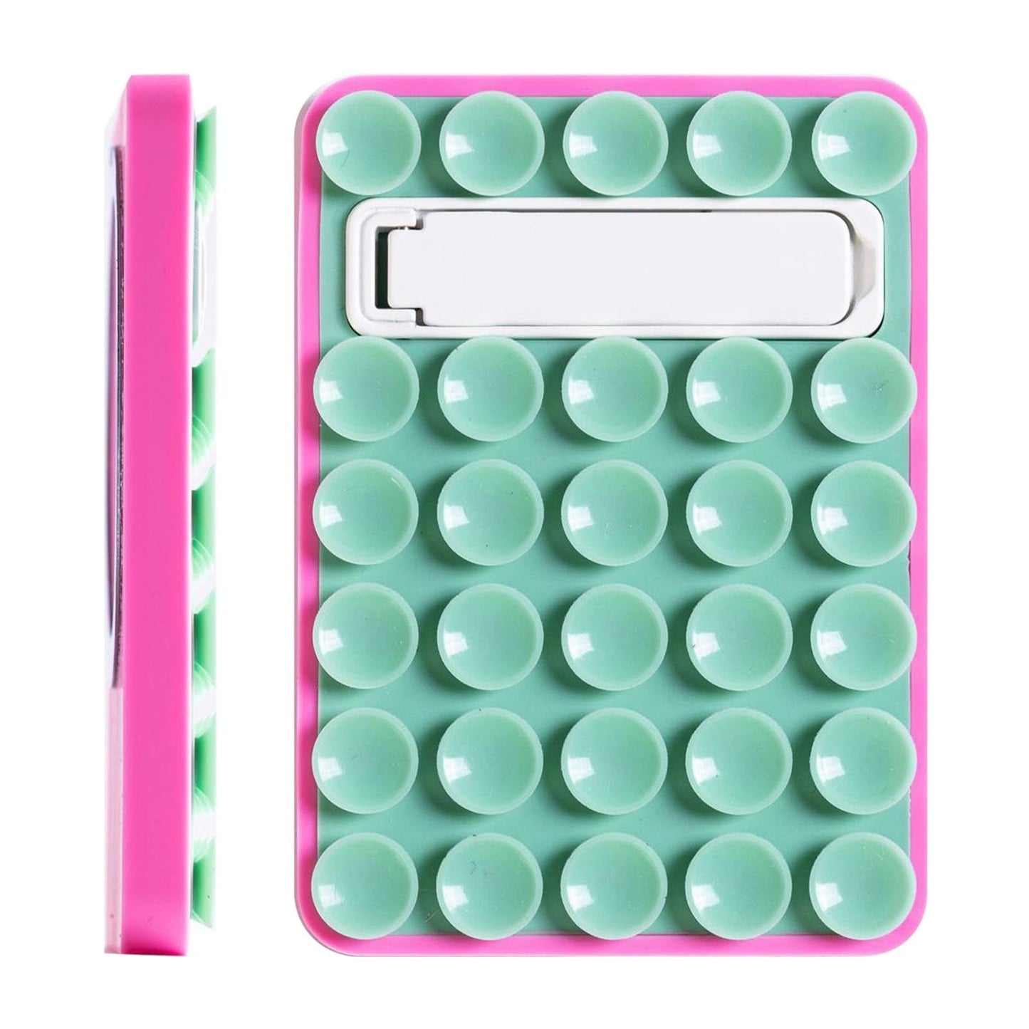 24 Pack Strong Suction Phone Holder - Double-Sided Silicone Phone Mount for Car Dashboard, Mirror, Wall & Tile - 360° Adjustable Selfie Stand for Hands-Free Video Calls, Photography & Vlogging Sky Blue