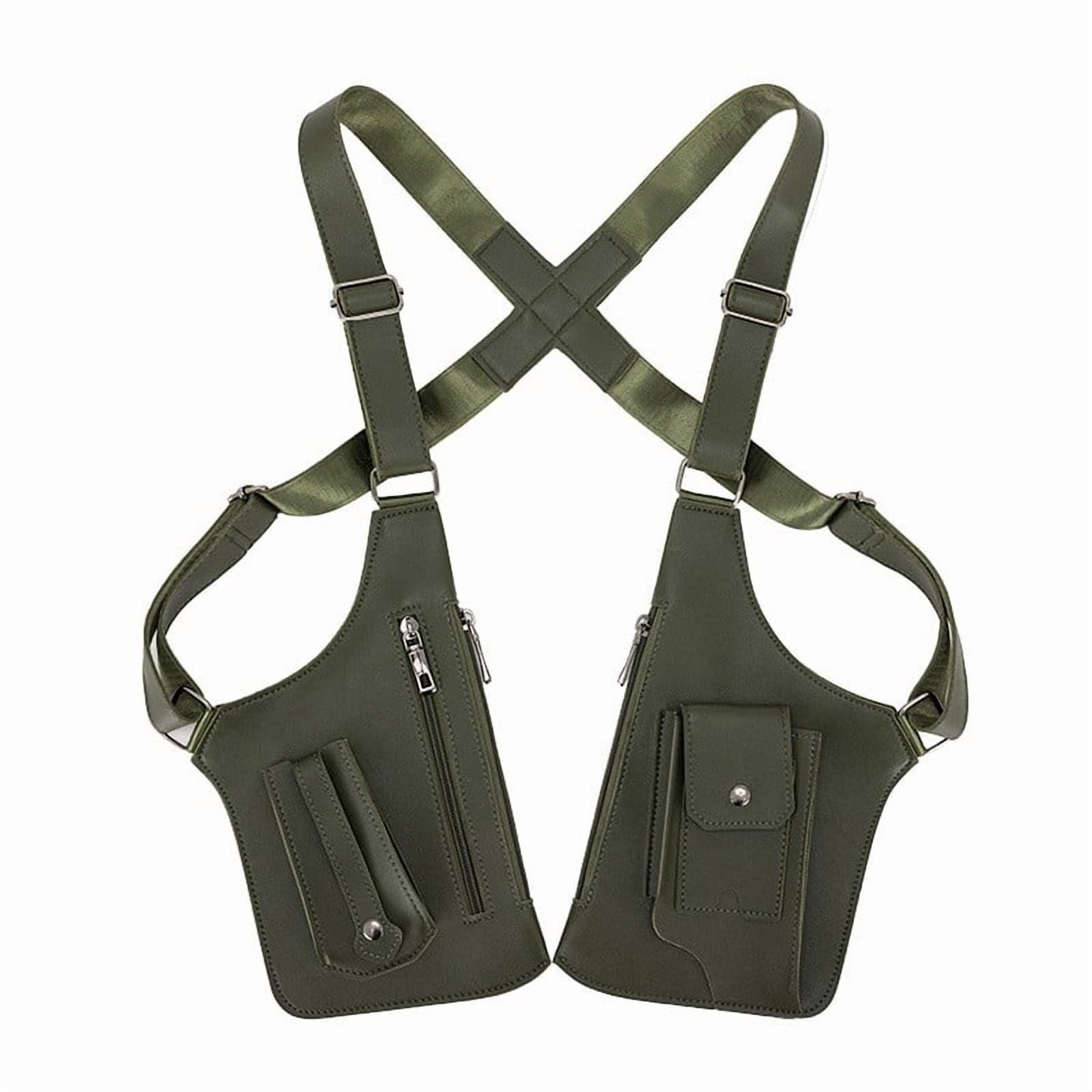 Double Shoulder Armpit Bag for Men and Women, Anti-Theft Underarm Shoulder Bag, Adjustable Shoulder Holster Bag, Pouch Wallet, Double Shoulder Bag, Anti Theft Wallet Pink
